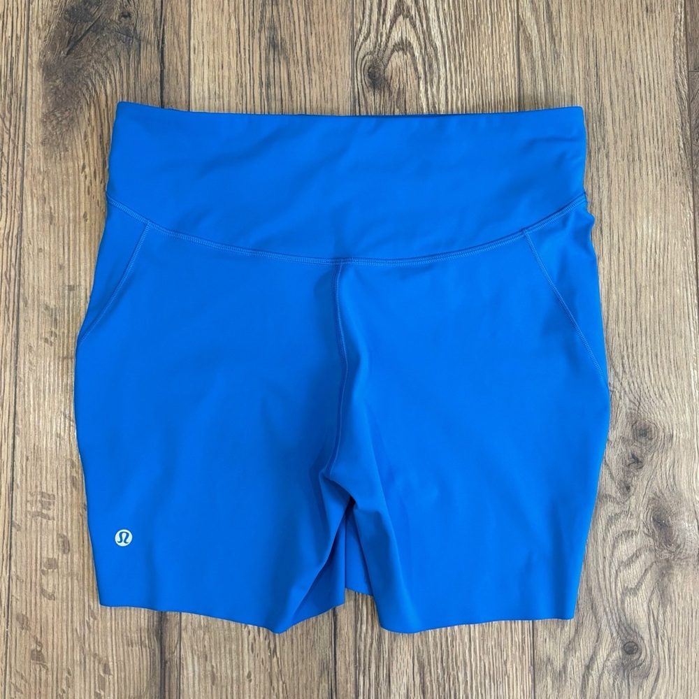 Lululemon Base Pace High Rise Shorts 6" Size 12 In Poolside - Picture 2 of 7